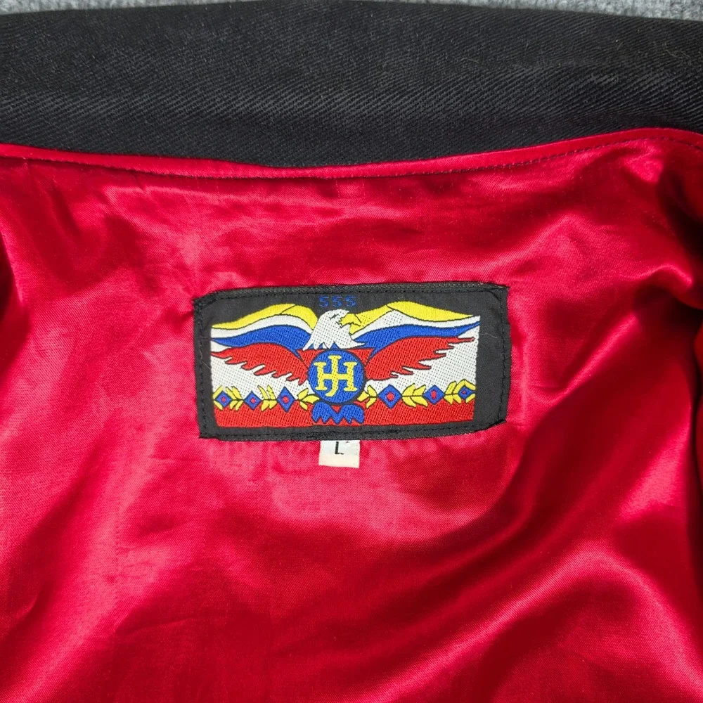 Vintage 1992 Jeff Hamilton x Looney Tunes Leather Varsity Jacket Mens Size XL